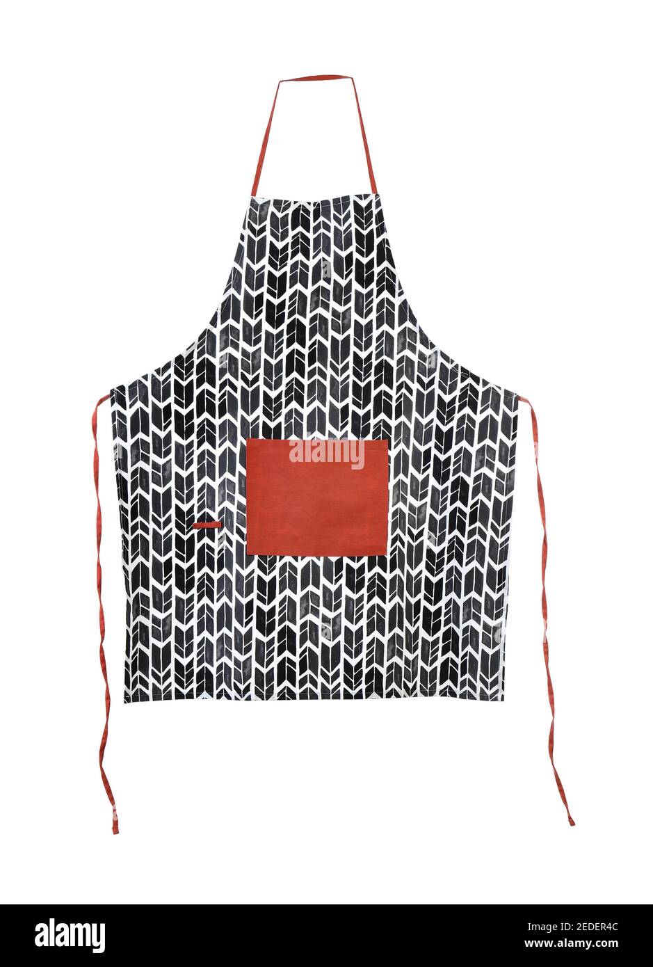 Clean apron on white background Stock Photo - Alamy