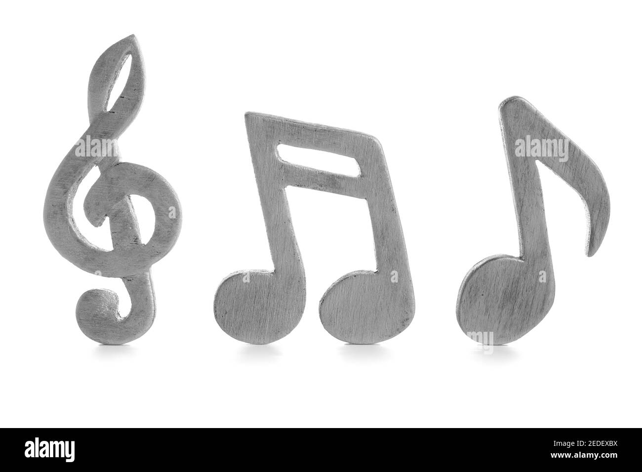 Music notes on white background Stock Photo - Alamy