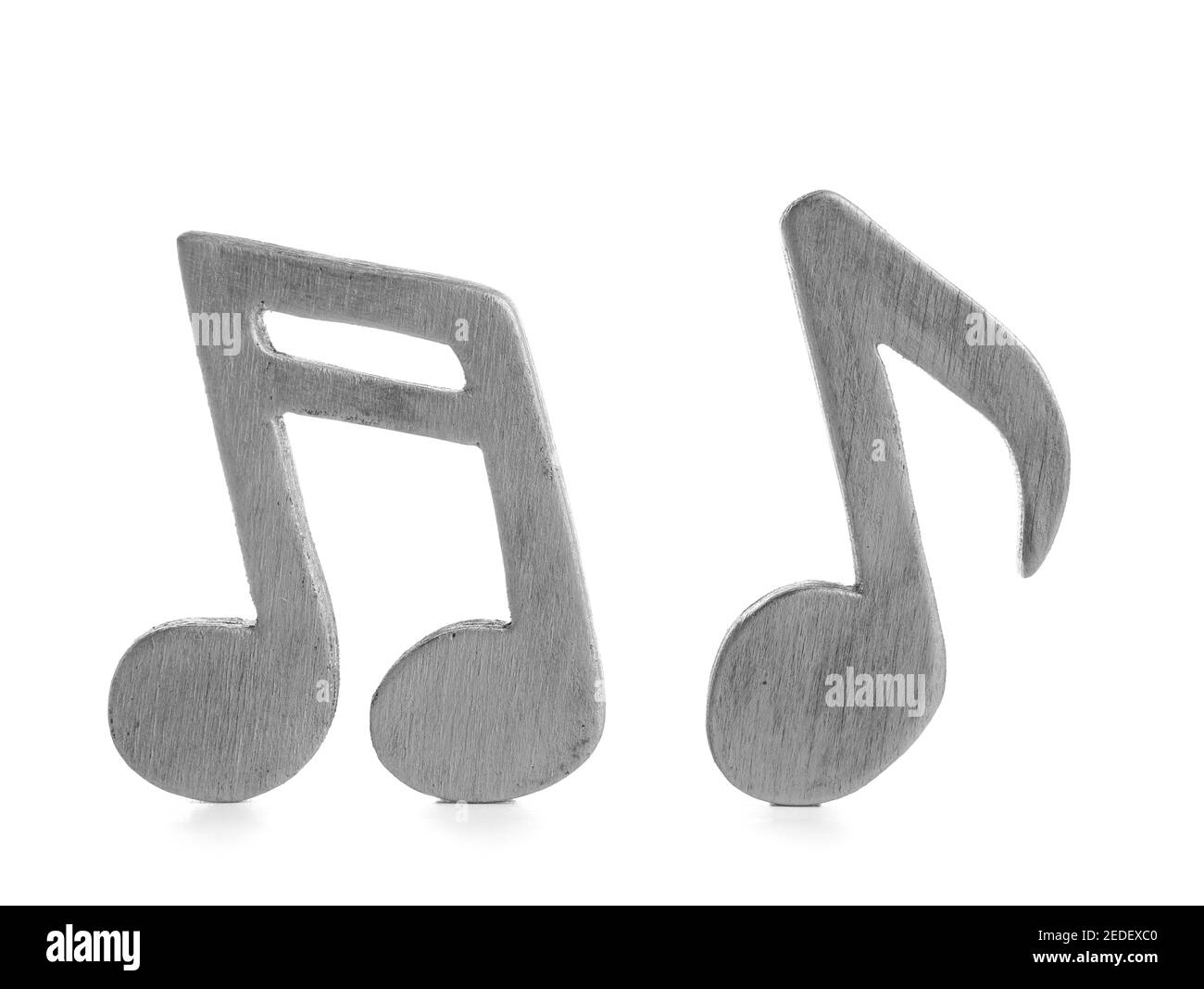 Music notes on white background Stock Photo - Alamy