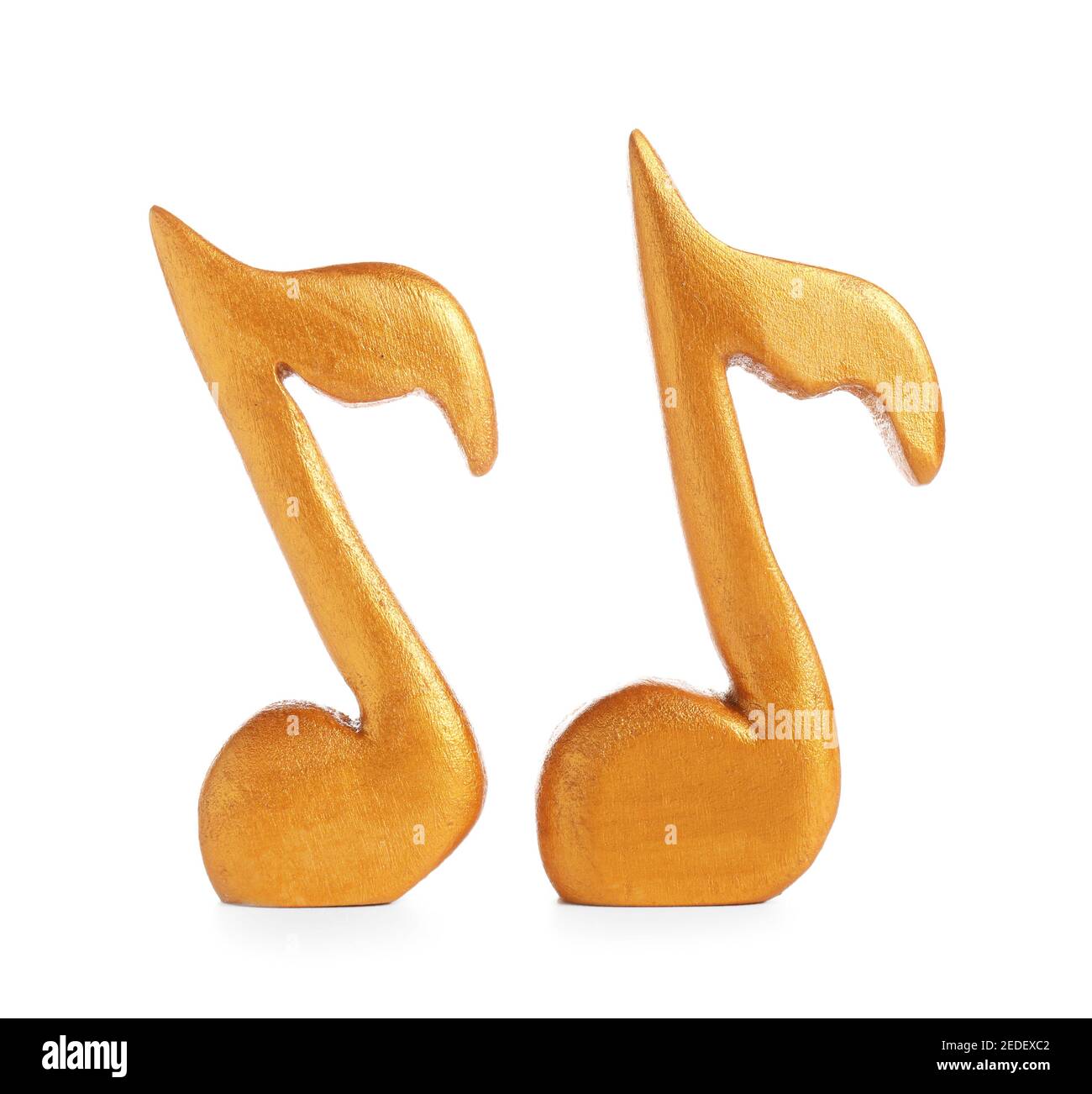 Music notes on white background Stock Photo - Alamy