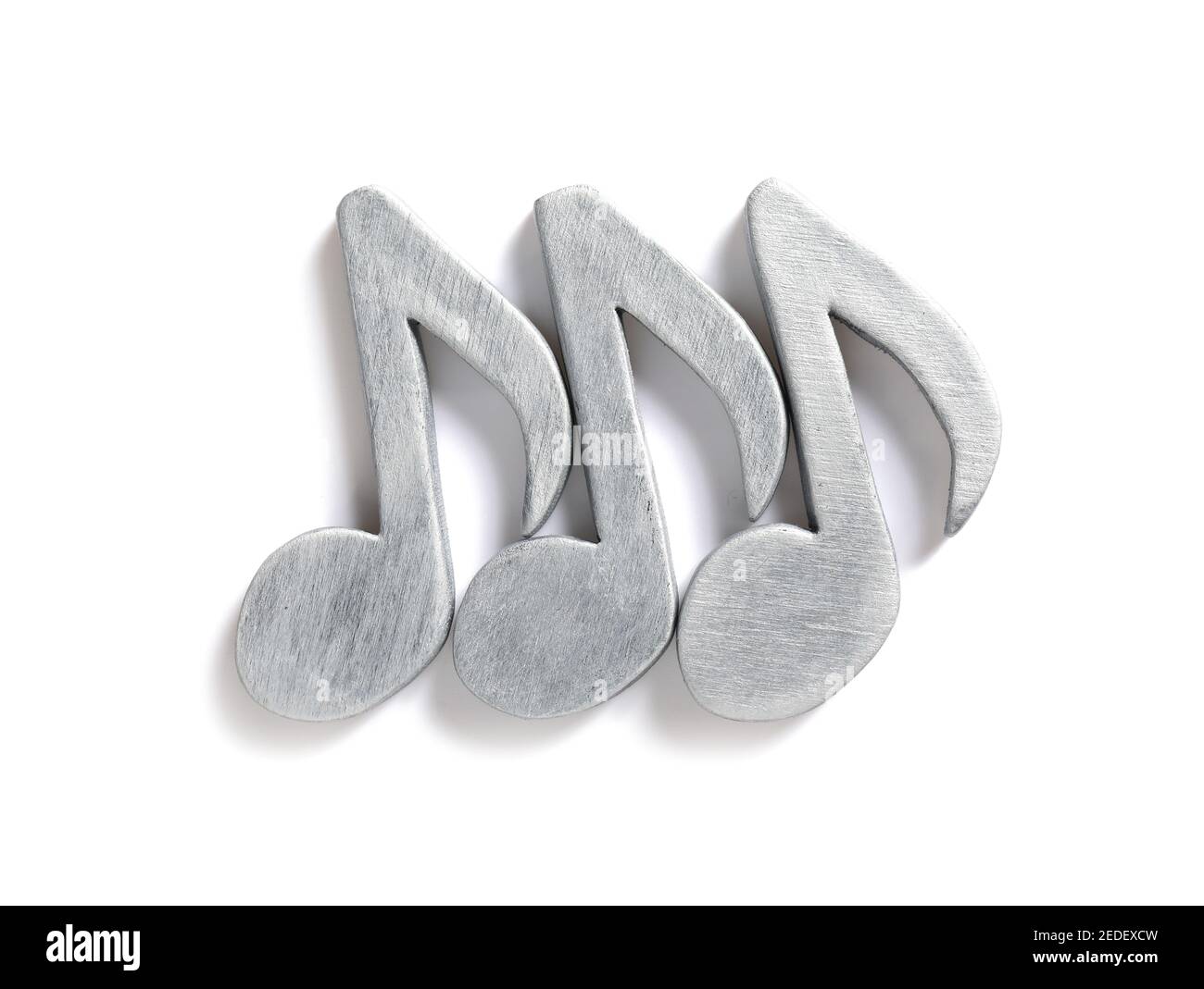 Music notes on white background Stock Photo - Alamy