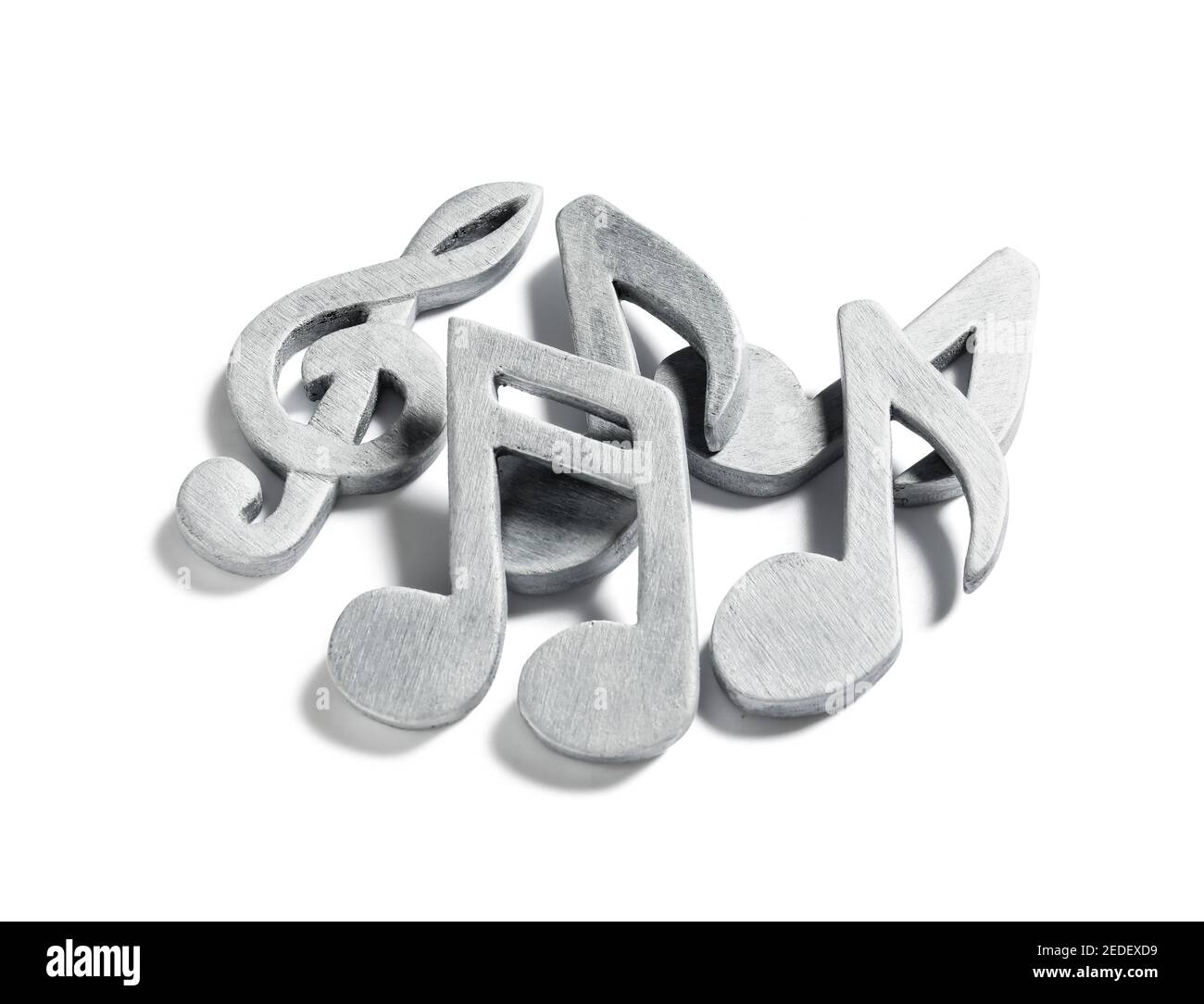 Music notes on white background Stock Photo - Alamy