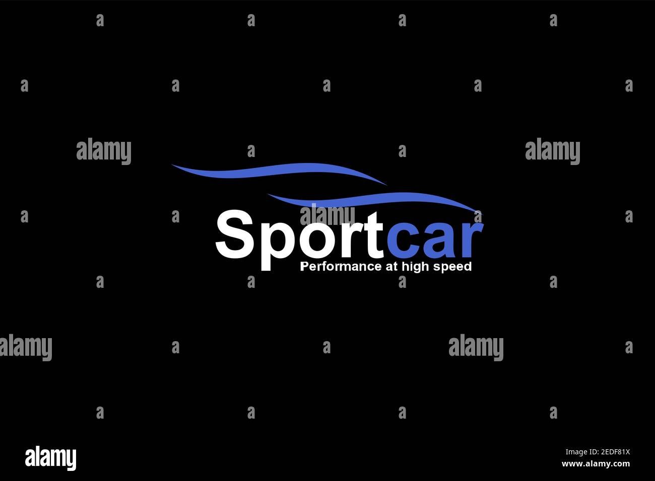 Sport car logo Stock Vector
