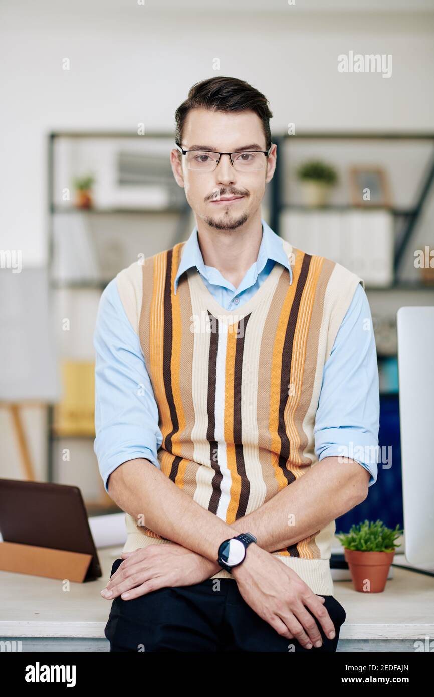 Handsome young entrepreneur Stock Photo
