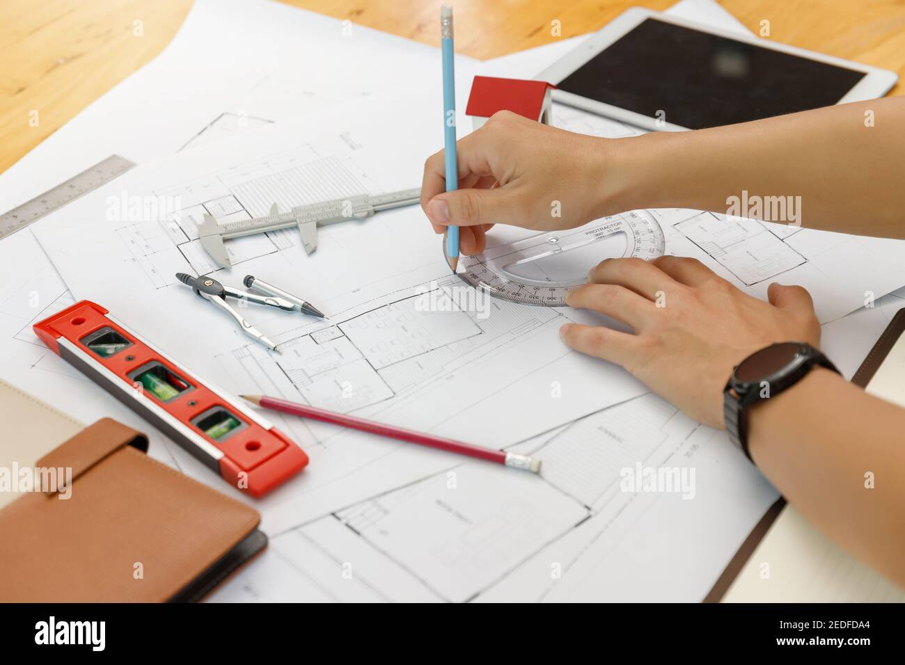 Engineer and Architect concept, Engineer Architects and Interior ...