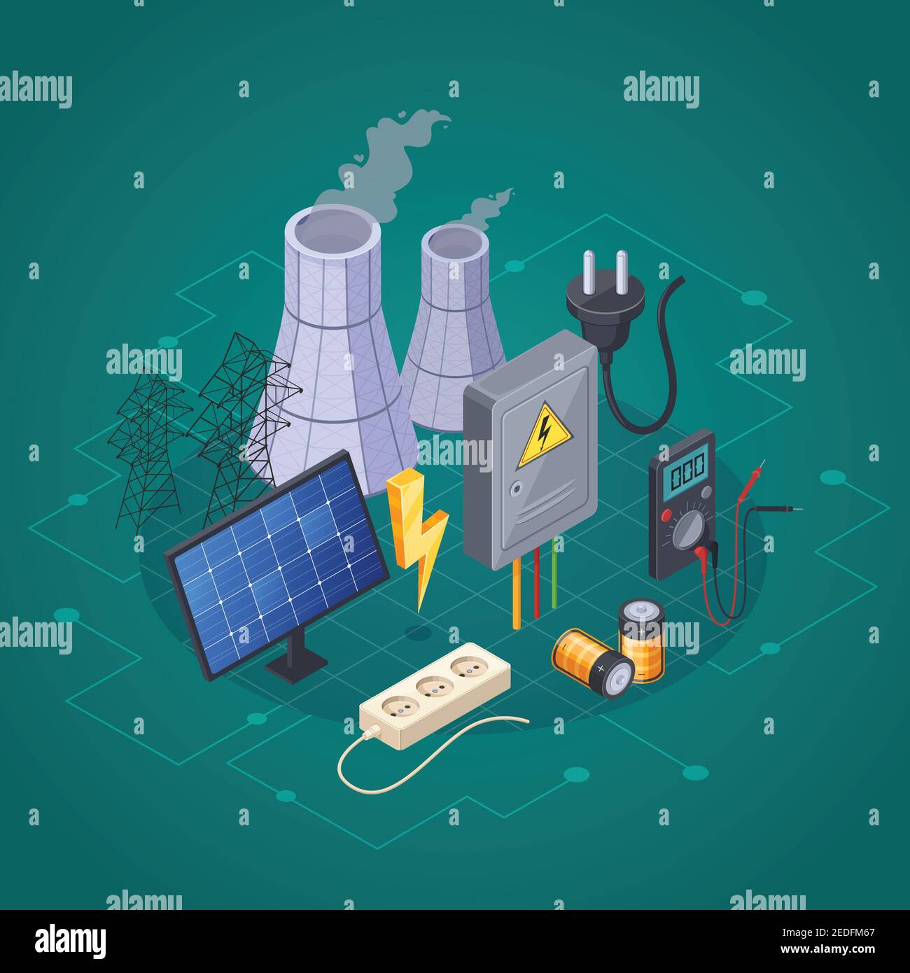 electricity-isometric-composition-with-electric-power-and-energy