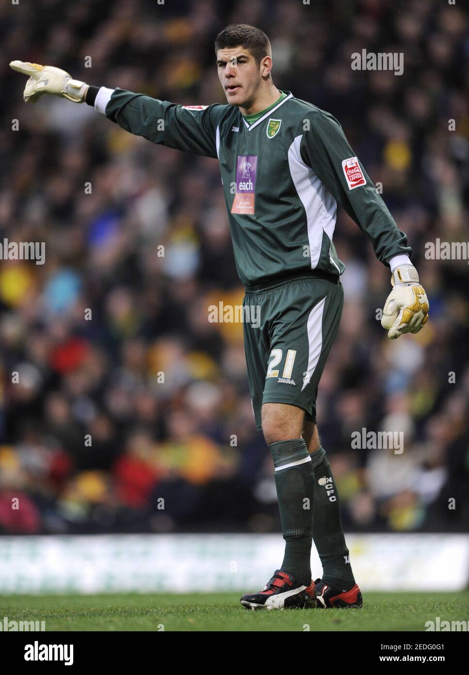 Football Stock 09 10 14 11 09 Fraser Forster Norwich City Mandatory Credit Action Images Tony O Brien Stock Photo Alamy