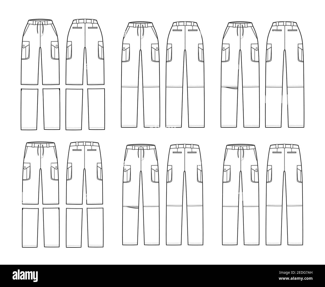 Carpenter pants technical drawing Stock Vector Images - Alamy