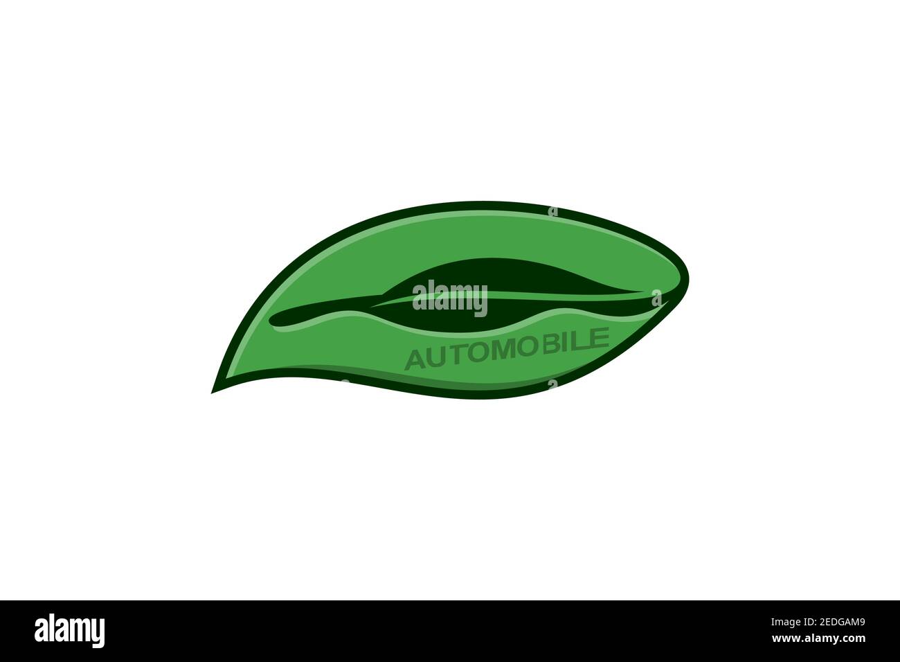 Automobile Leaf Logo Stock Vector