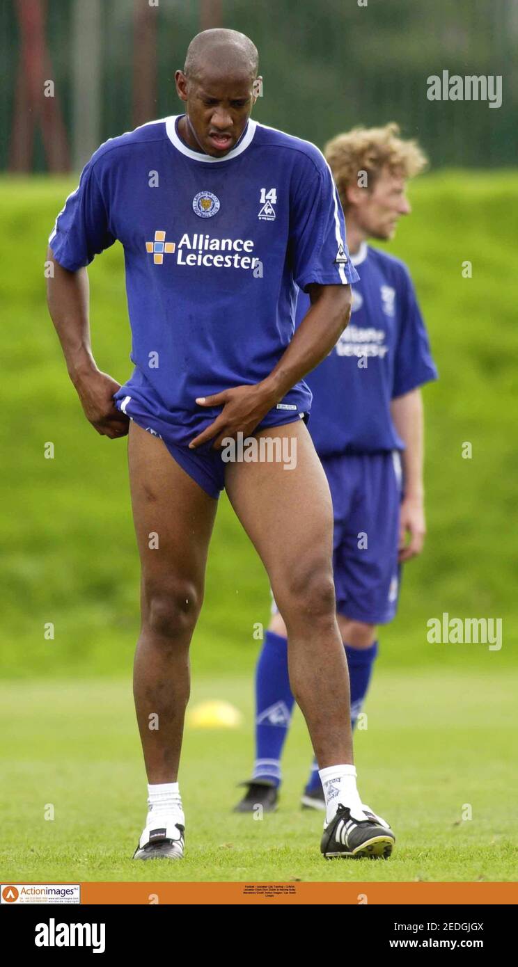 Football Leicester City Training 12 8 04 Leicester City S Dion Dublin In Training Today Mandatory Credit Action Images Lee Smith Livepic Stock Photo Alamy