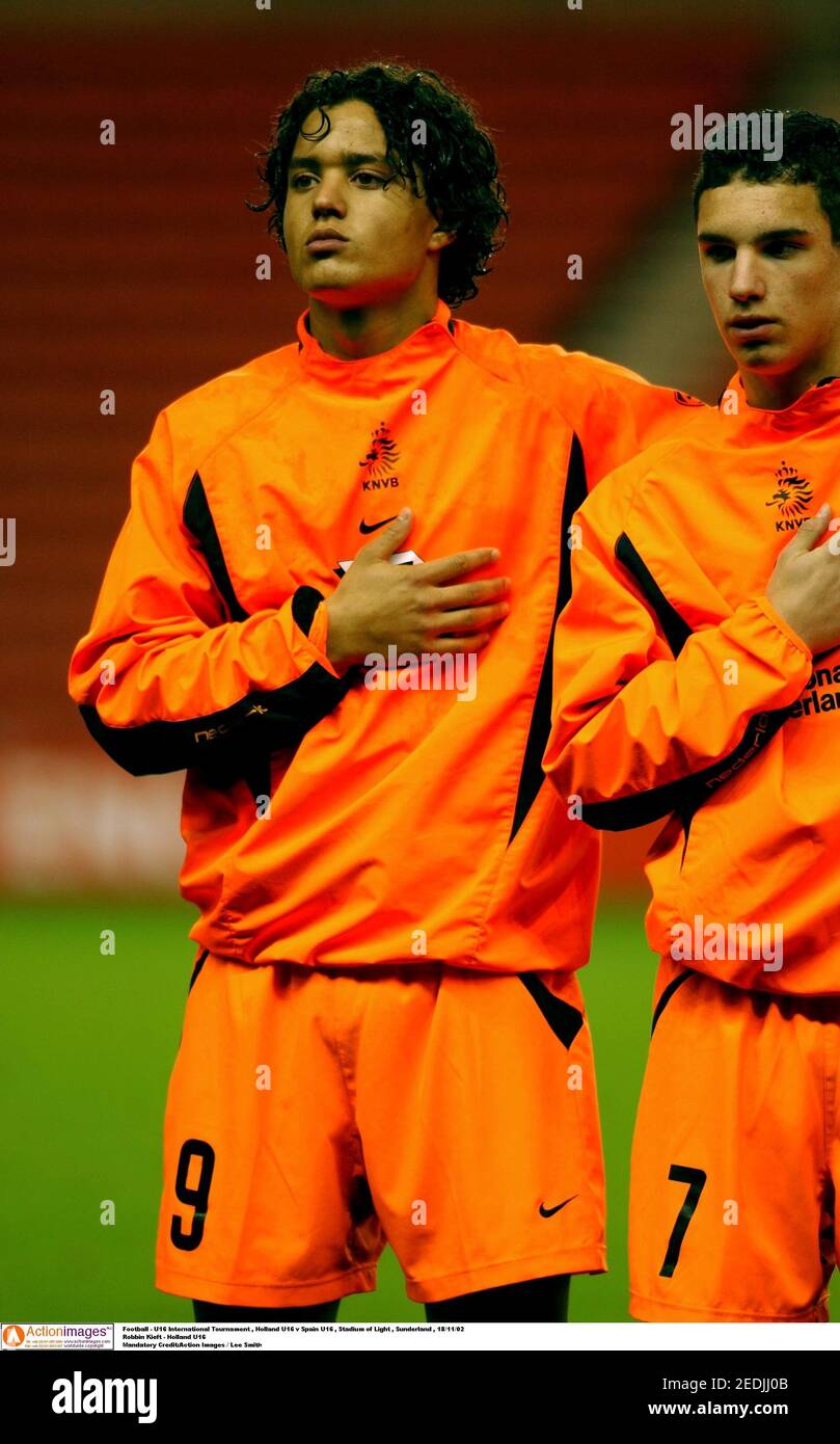 Football U16 International Tournament Holland U16 V Spain U16 Stadium Of Light Sunderland 18 11 02 Robbin Kieft Holland U16 Mandatory Credit Action Images Lee Smith Stock Photo Alamy Football U16 International Tournament Holland U16 V Spain U16 Stadium Of Light Sunderland 18 11 02 Robbin Kieft Holland U16 Mandatory Credit Action Images Lee Smith Stock Photo Alamy