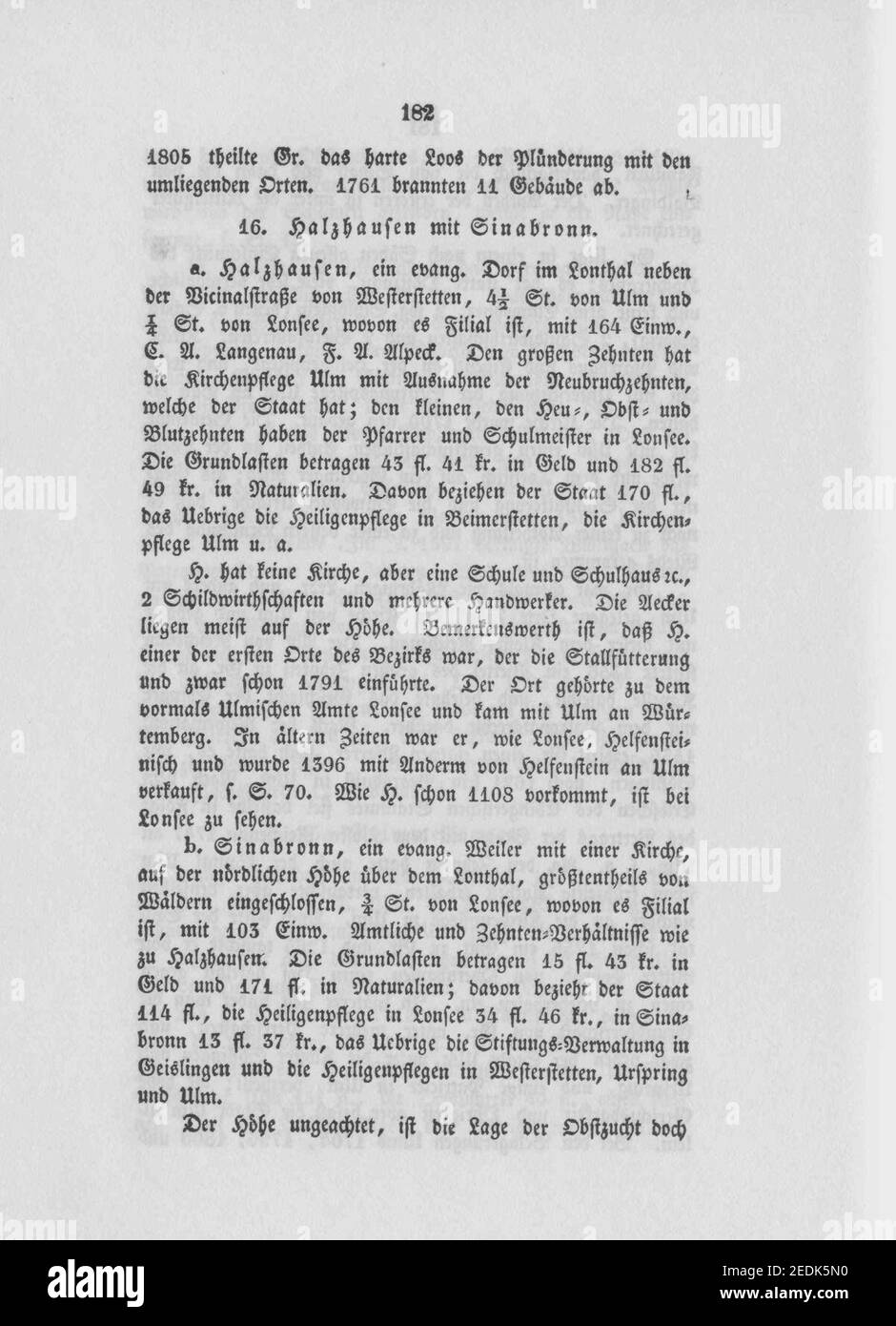 Oberamt Ulm Seite 182 Stock Photo Alamy