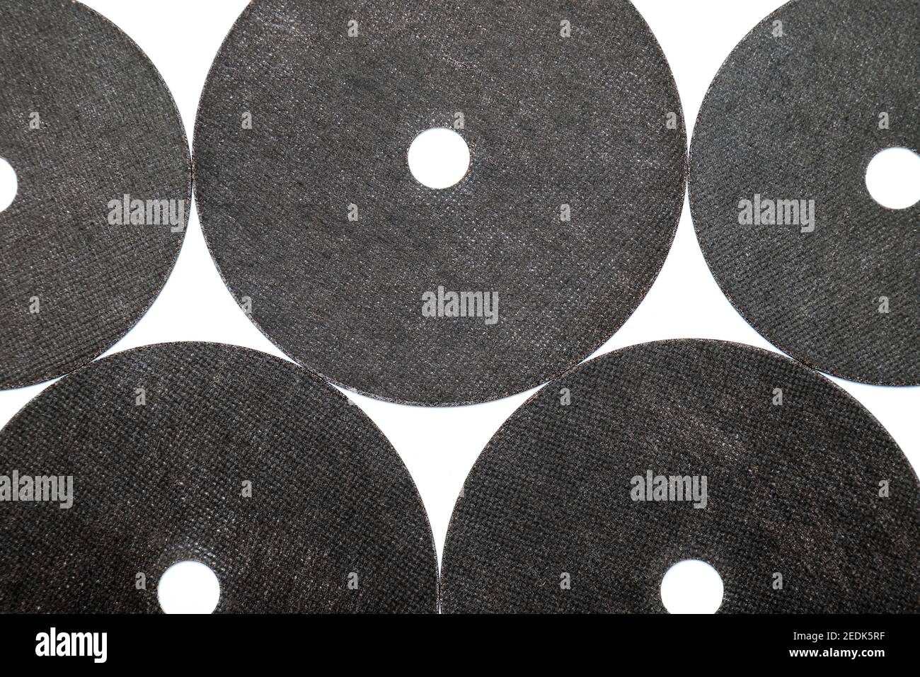 Abrasive black wheel, grinding disc , isolated on white background