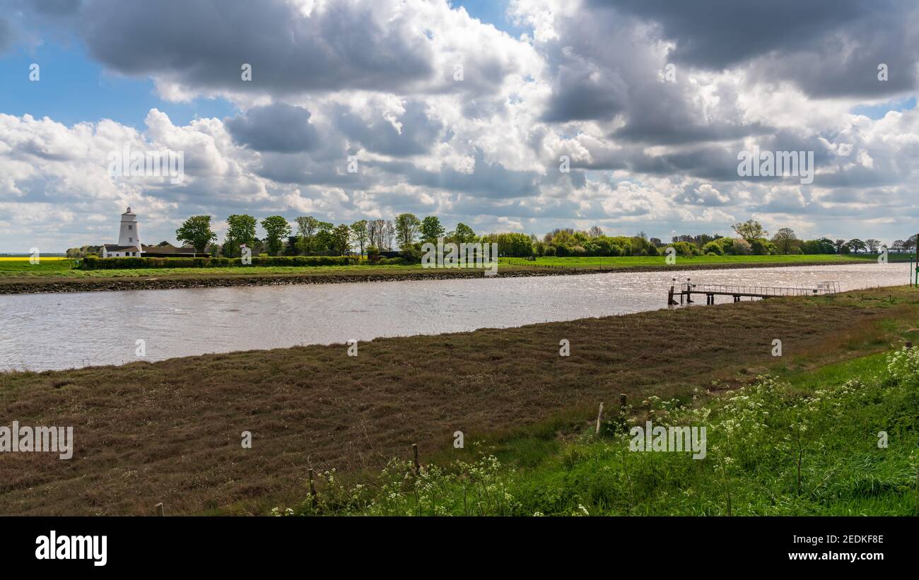 Guy's Head, Lincolnshire, England, UK - April 26, 2019: The River Nene ...