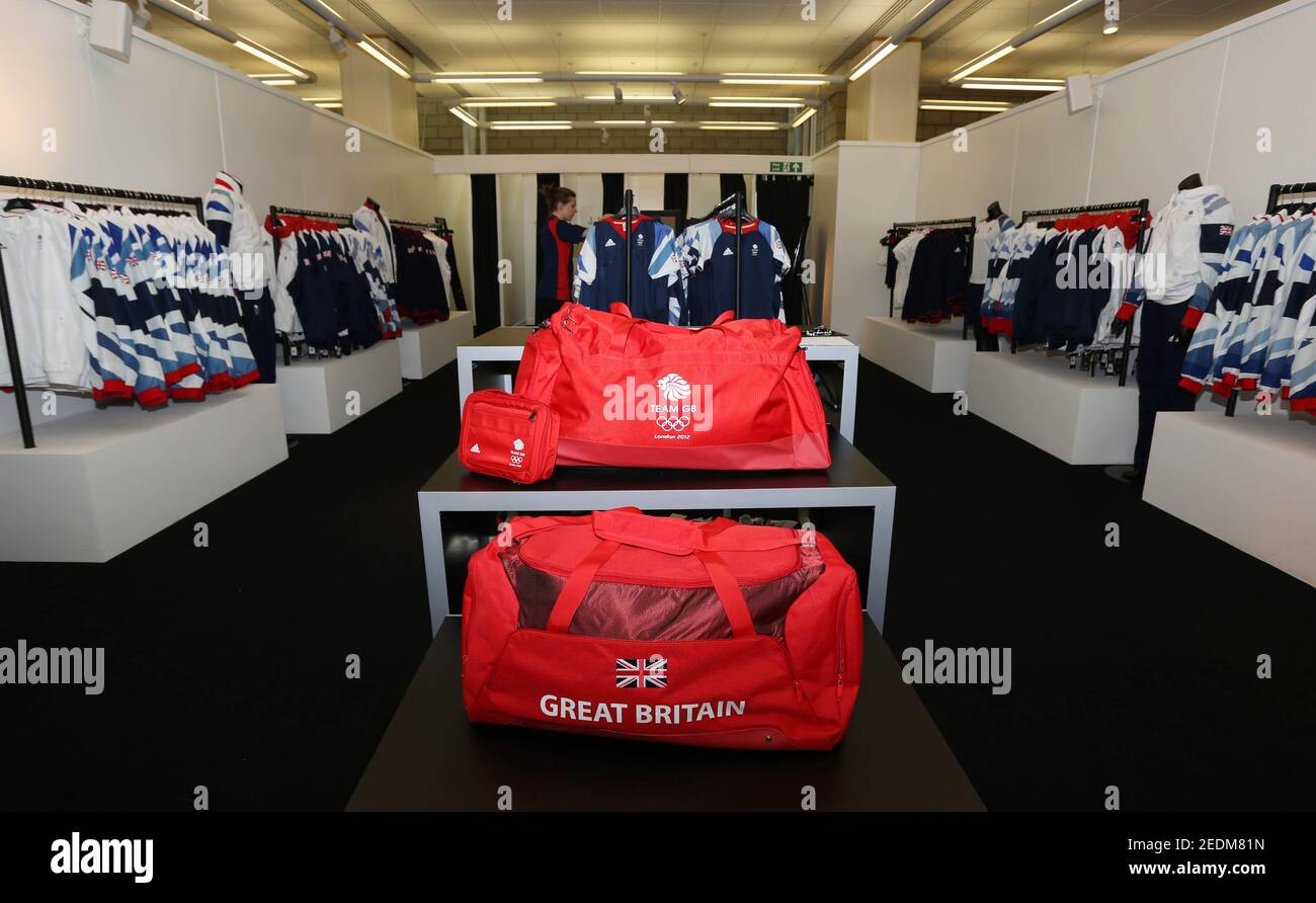 Olympics - Team GB Preparation Camp 'Behind the Scenes' Kitting Out Media  Opportunity - Loughborough - 19/6/12 General view of Adidas Team GB  clothing Mandatory Credit: Action Images / Steven Paston Livepic Stock  Photo - Alamy