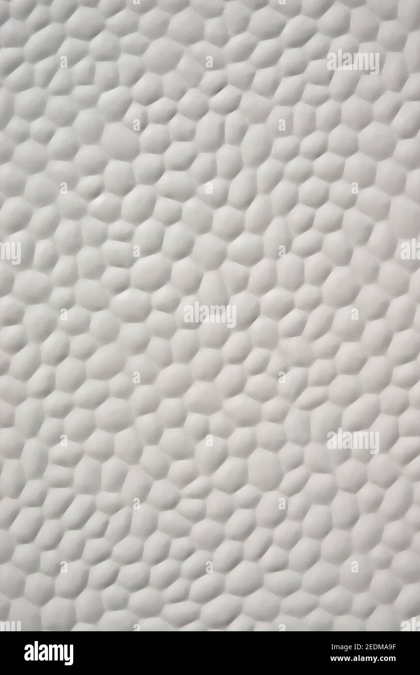 White abstract surface with humped pattern Stock Photo