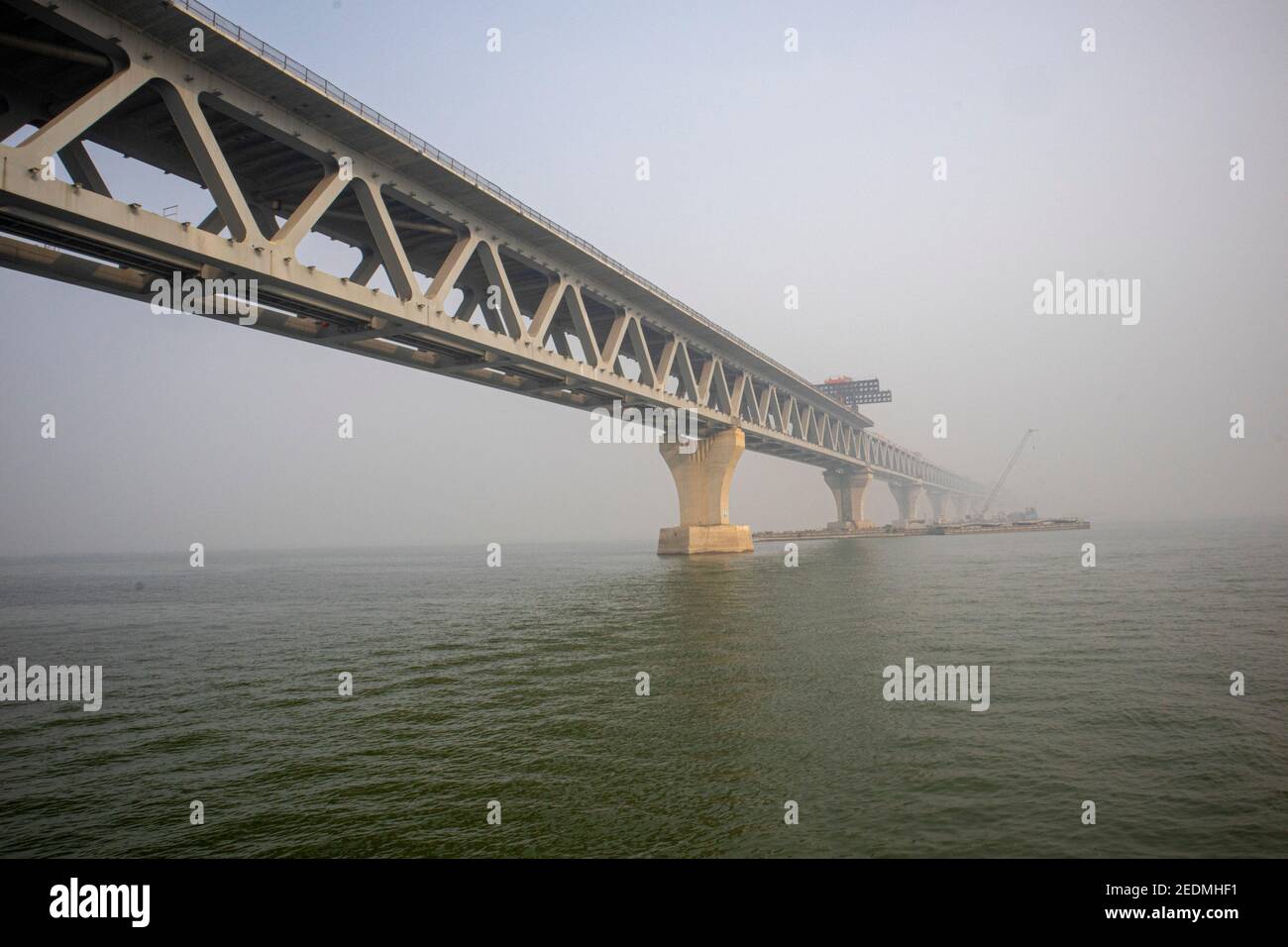 The Padma Bridge is a multipurpose roadrail bridge across the Padma