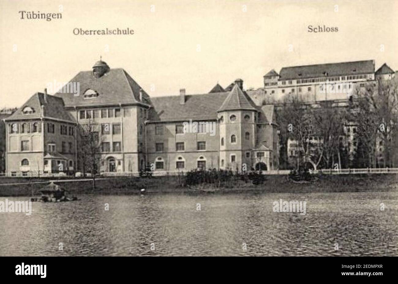 Oberrealschule Tübingen (AK 19230 H. Sting 1910er). Stock Photo