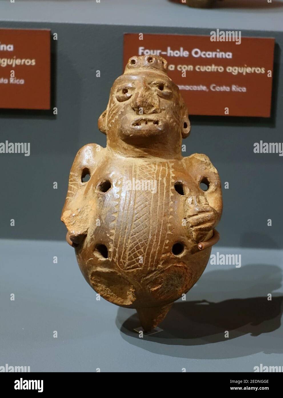 Ocarina, four holes, Costa Rica, ceramic Stock Photo Alamy