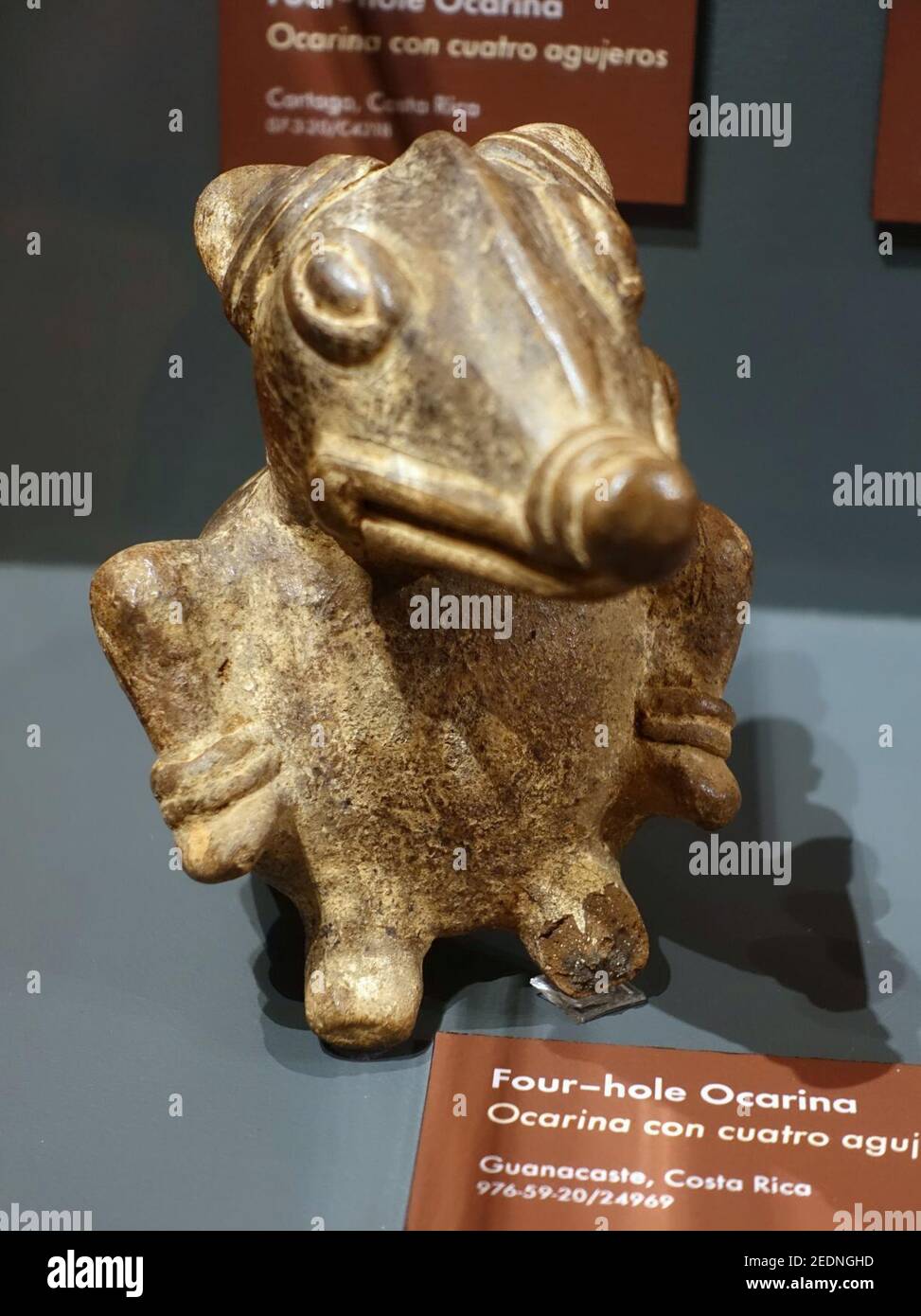 Ocarina, four holes, Guanacaste, Costa Rica, ceramic Stock Photo Alamy