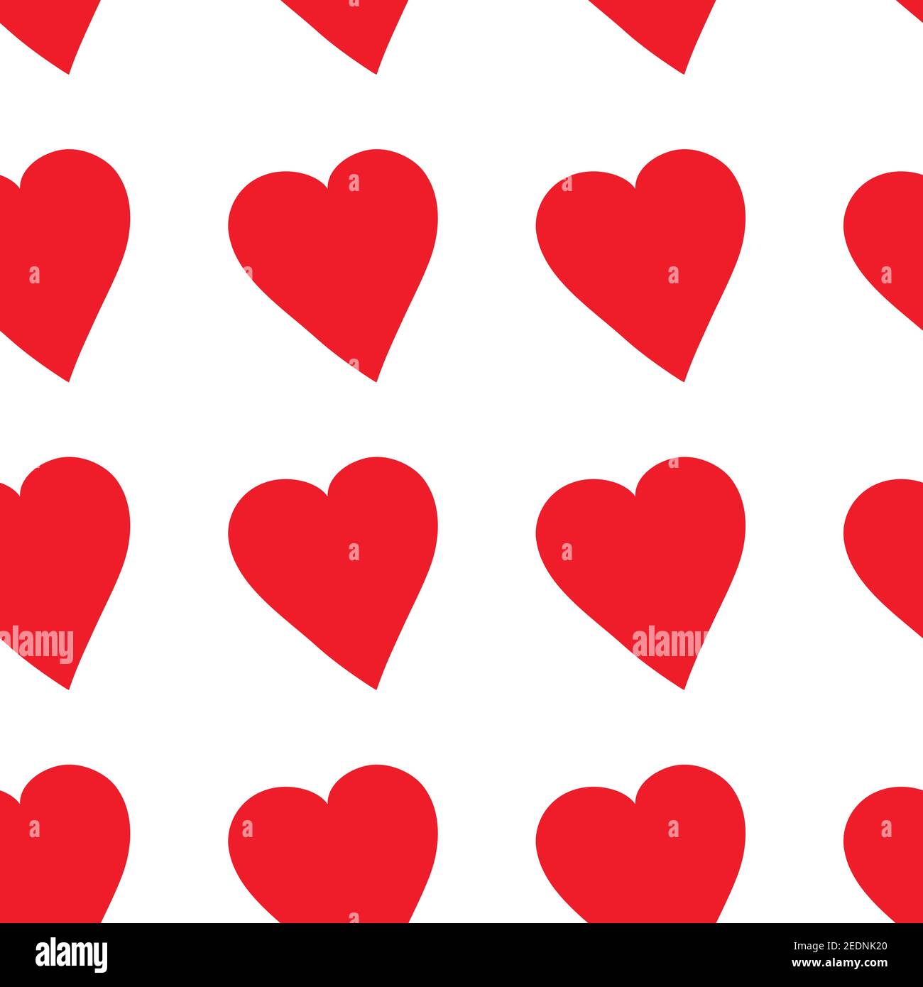 Red heart on a white background seamless pattern for textile design ...