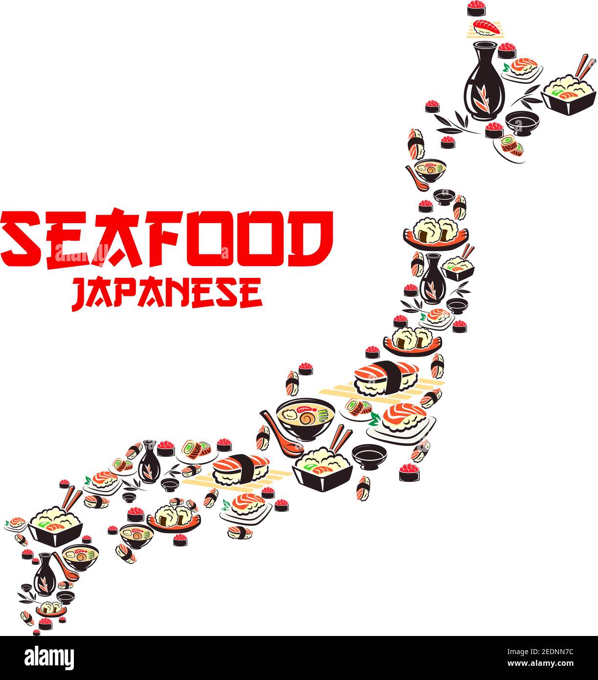 Seafood geography Stock Vector Images - Alamy