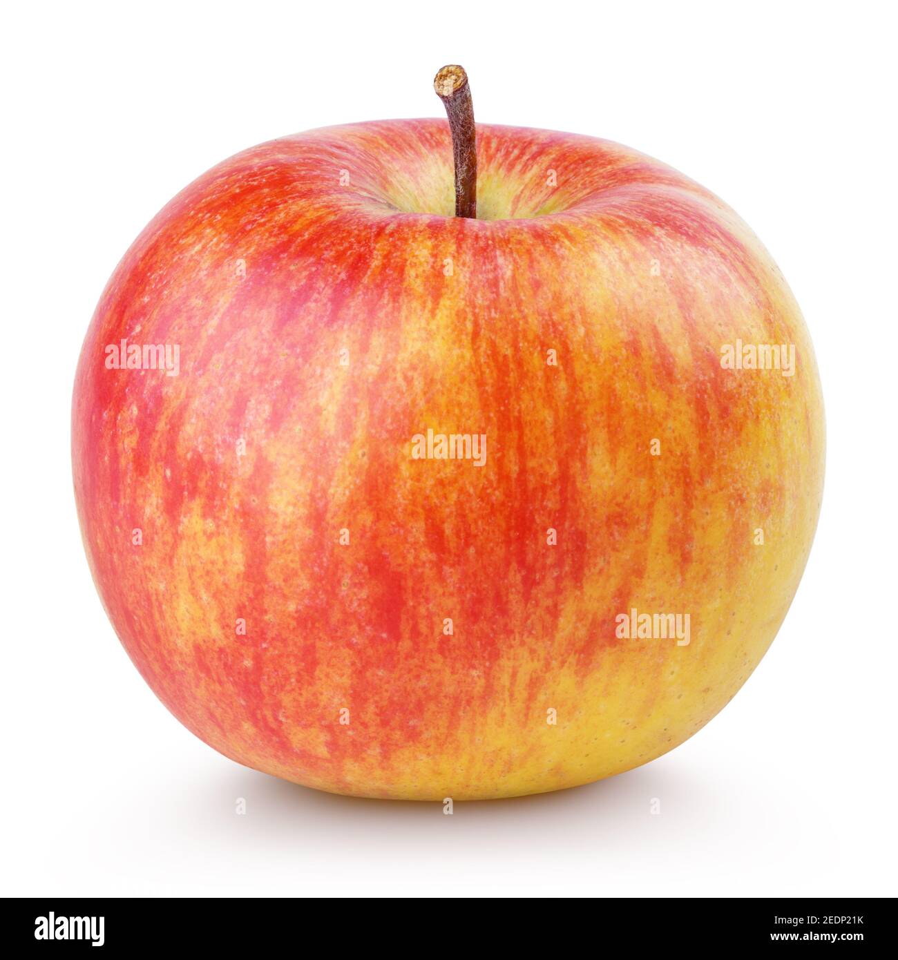 Red yellow apple isolated on white with clipping path Stock Photo - Alamy