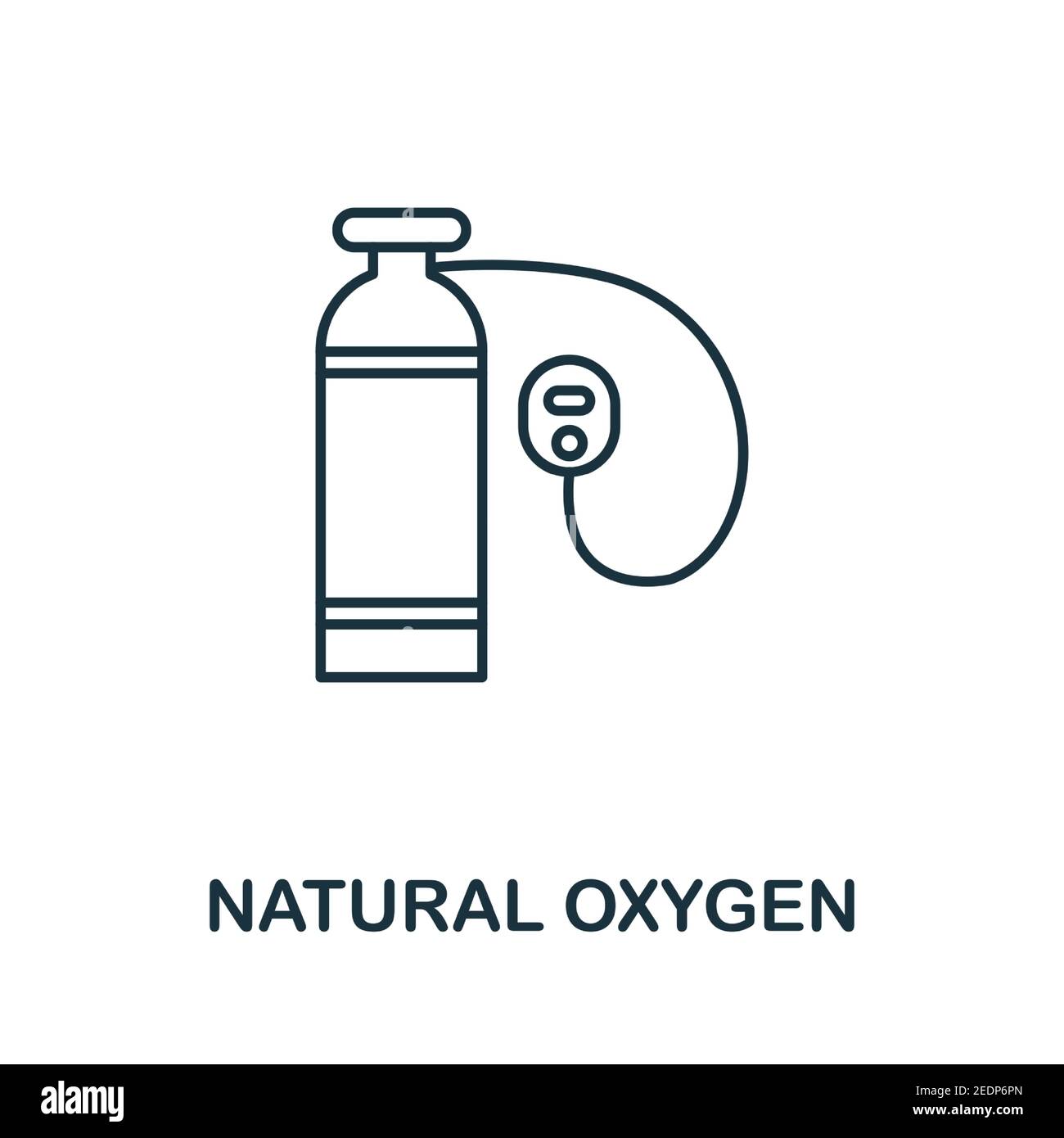 Natural Oxygen icon. Simple element from global warming collection. Creative Natural Oxygen icon for web design, templates, infographics and more Stock Vector