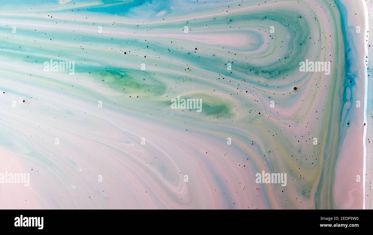 Ink, paint, abstract. Close-up picture. Colorful abstract painting background. High texture oil paint. High quality parts. Stock Photo