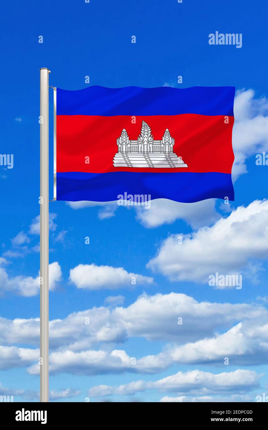 Angkor wat flag hi-res stock photography and images - Alamy