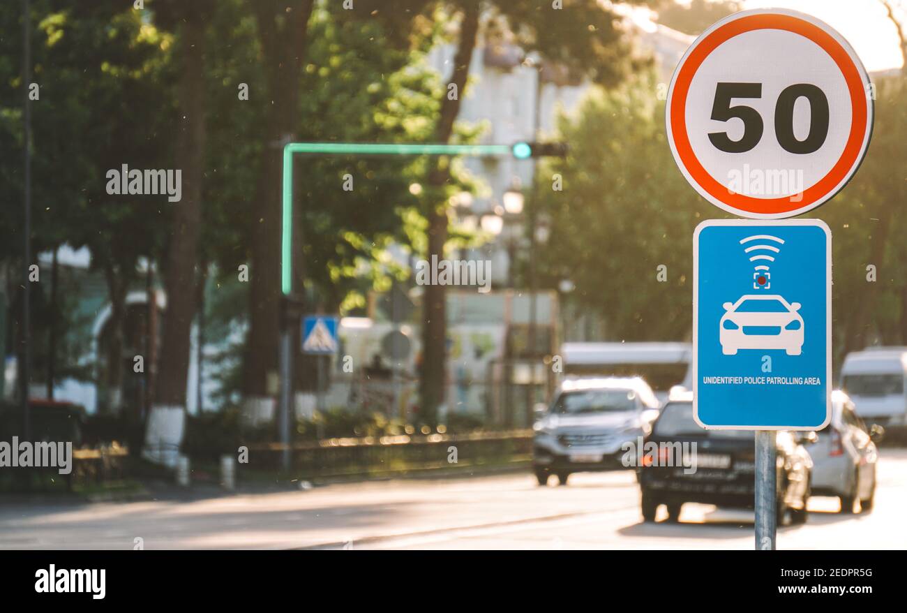 Camera Speed Limiter Stock Photo - Alamy
