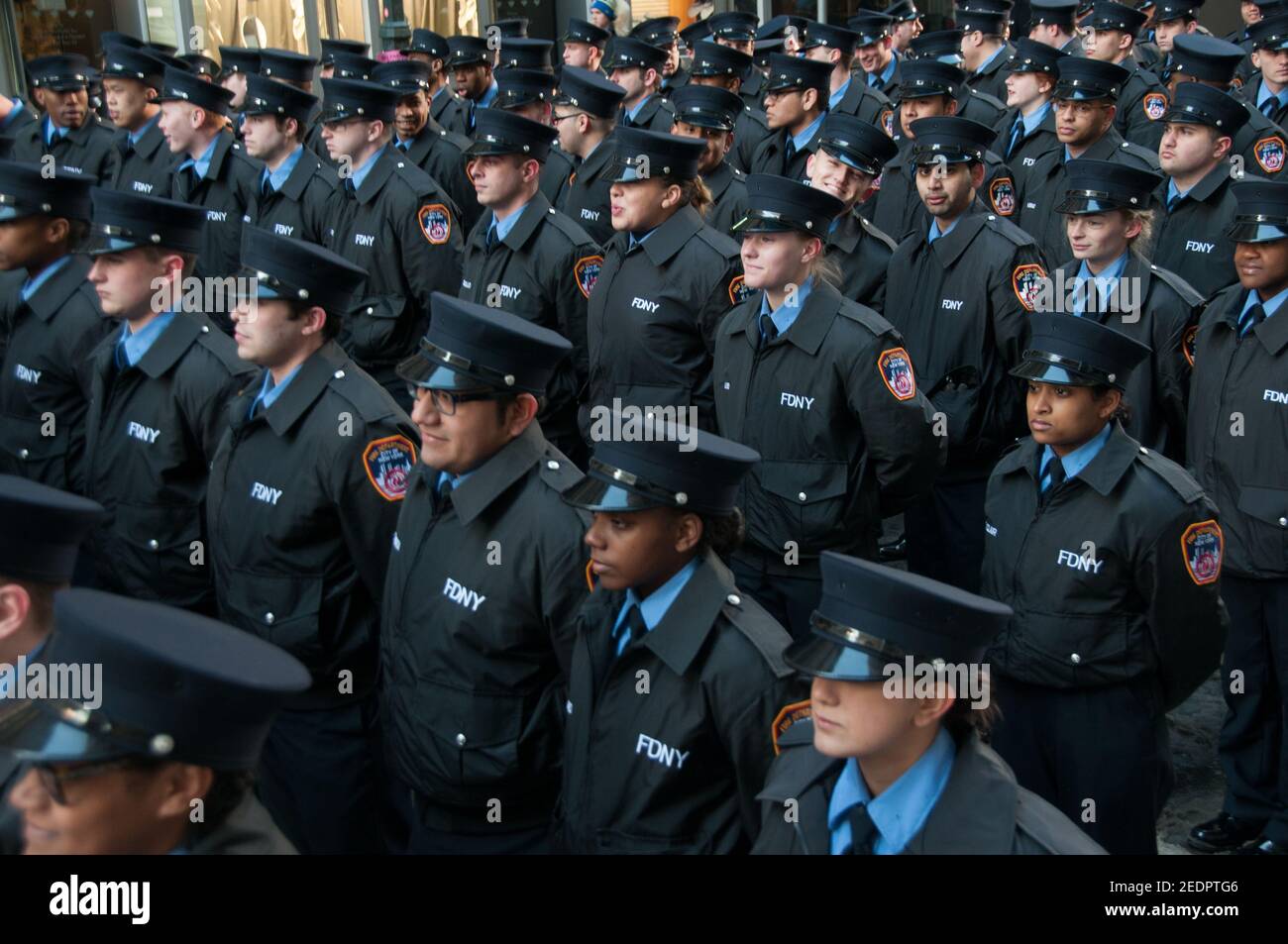 Fire department on Parade in New York Stock Photo - Alamy