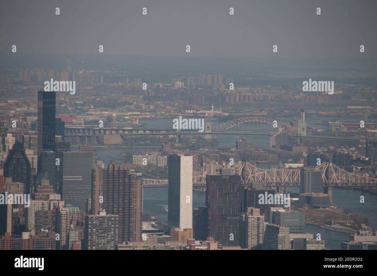New York Down town view sky lines Stock Photo