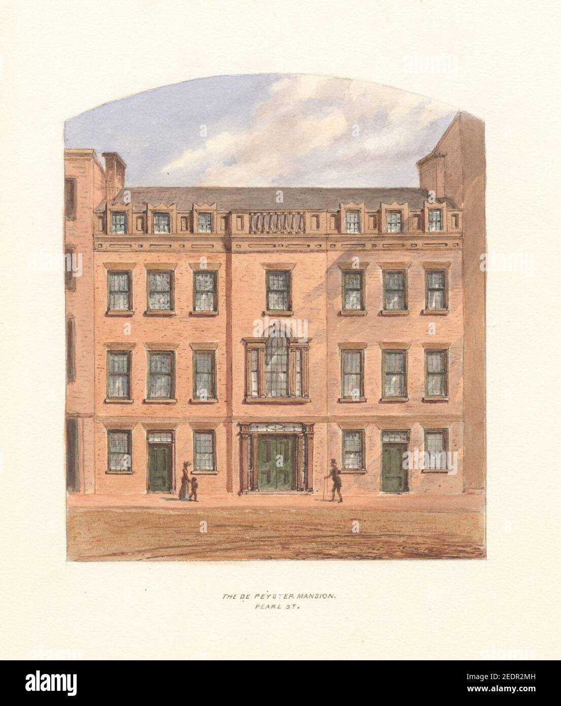 The De Peyster Mansion. Pearl St Stock Photo Alamy