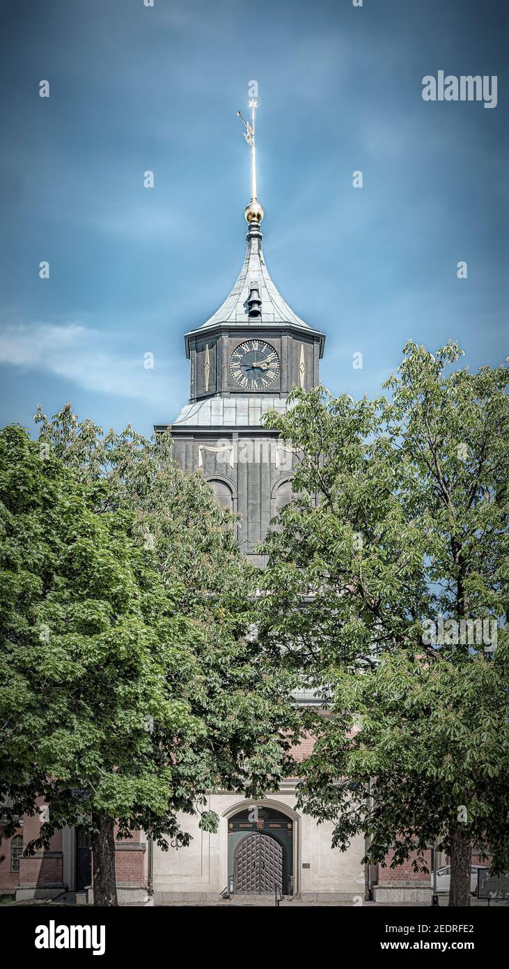 Hedvigs church facade in norrkoping ,sweden. Stock Photo