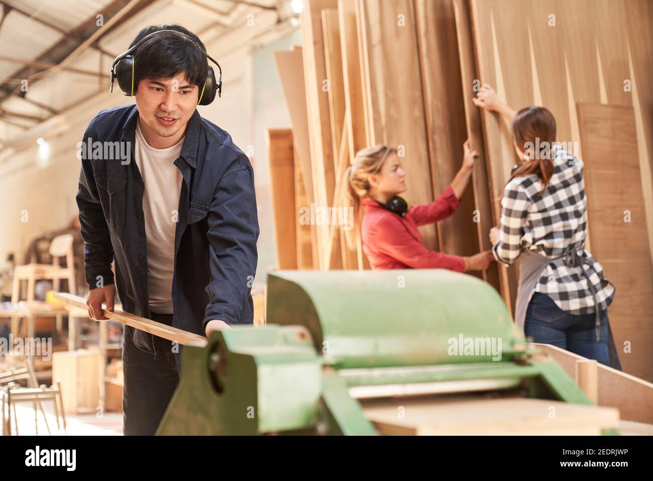 Planing and thicknessing machine hires stock photography and images