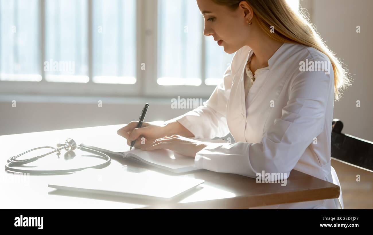 Pharmacist at her desk hi-res stock photography and images - Alamy