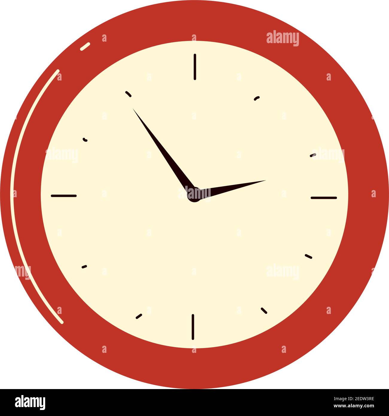 round clock time icon isolated design vector illustration Stock Vector ...