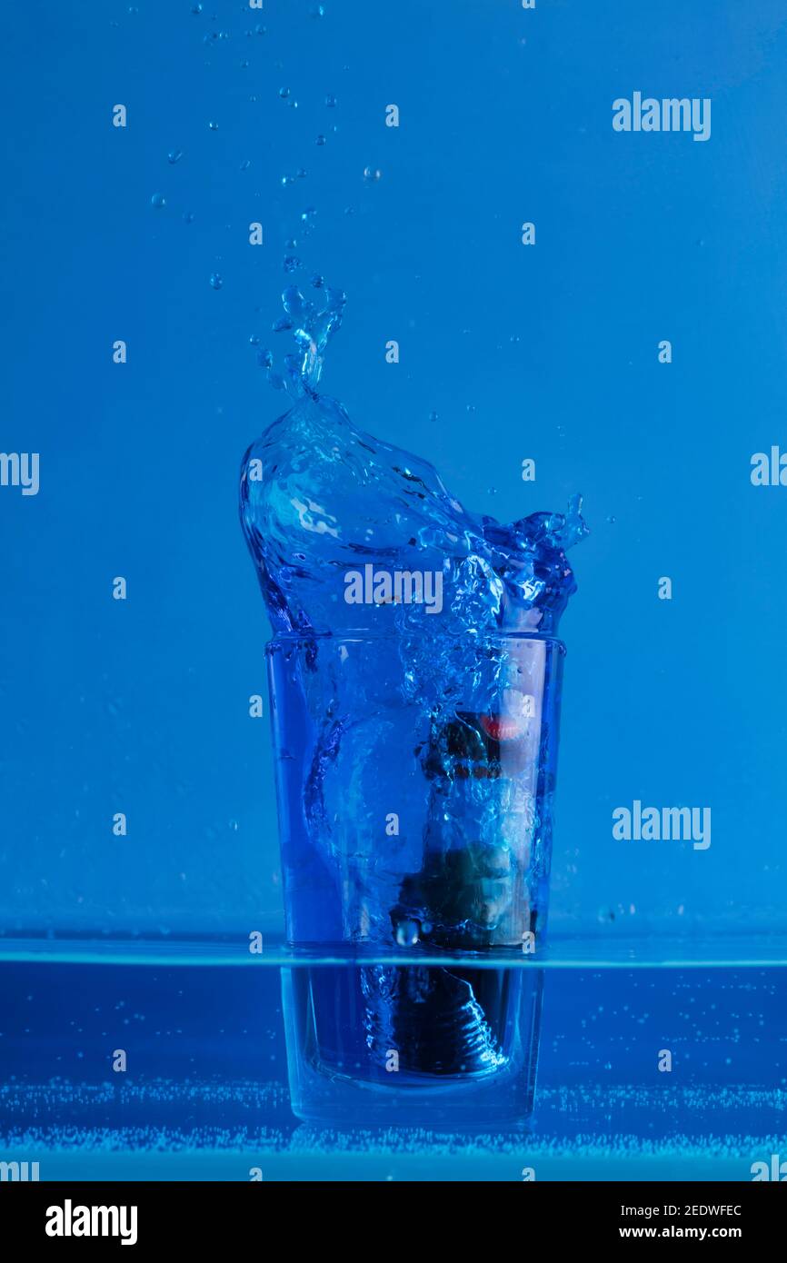 Freeze motion food coloring concept Stock Photo Alamy
