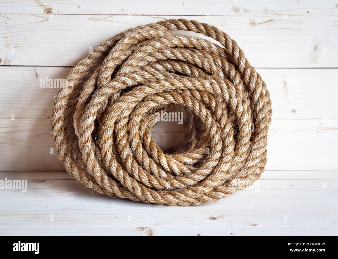 White wood with rope background and Stock Photo - Alamy