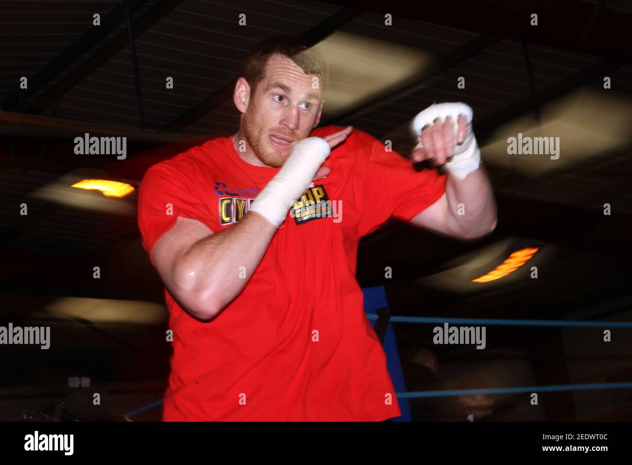 Boxing - David Price Media Work Out - V02 Sports Performance Centre, Speke Hall Industrial Estate, Speke Hall Avenue, Liverpool - 10/4/12  David Price during his work out  Mandatory Credit: Action Images / Lee Smith Stock Photo