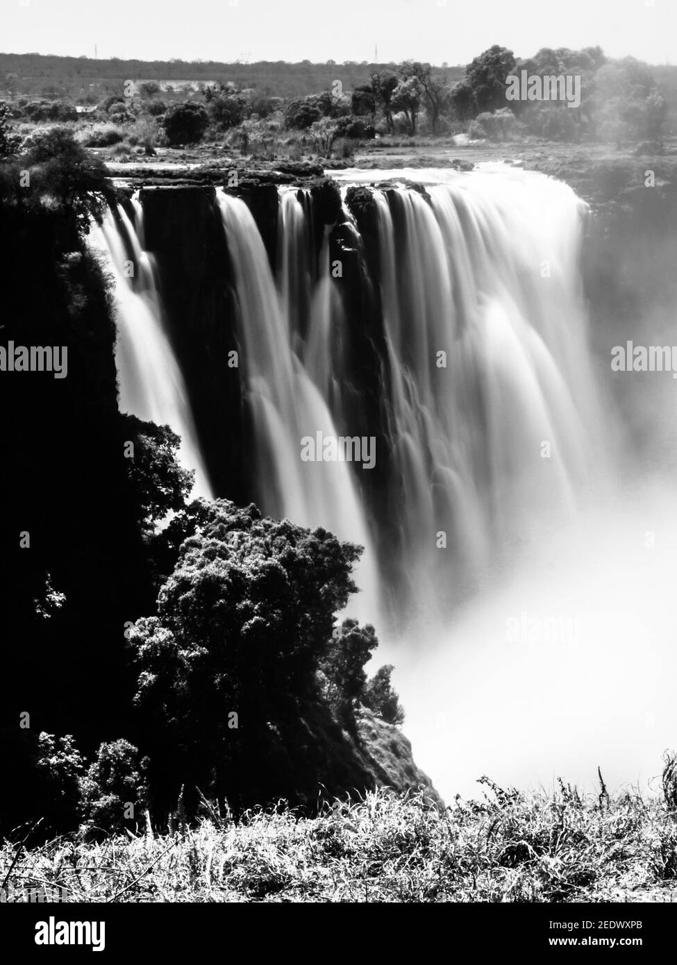 Victoria Falls blurred Stock Photo