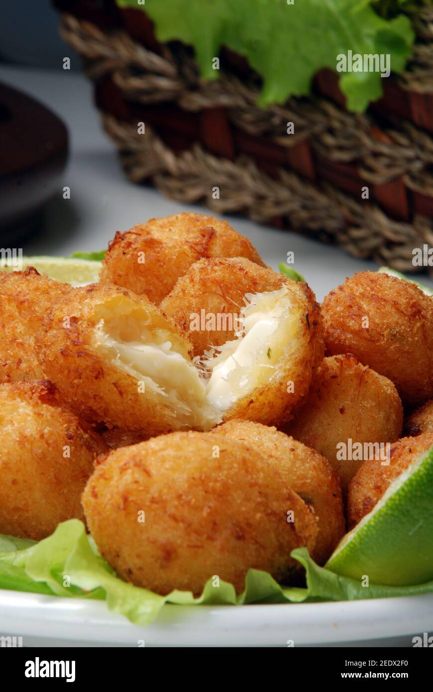 salt cod fritters Stock Photo Alamy