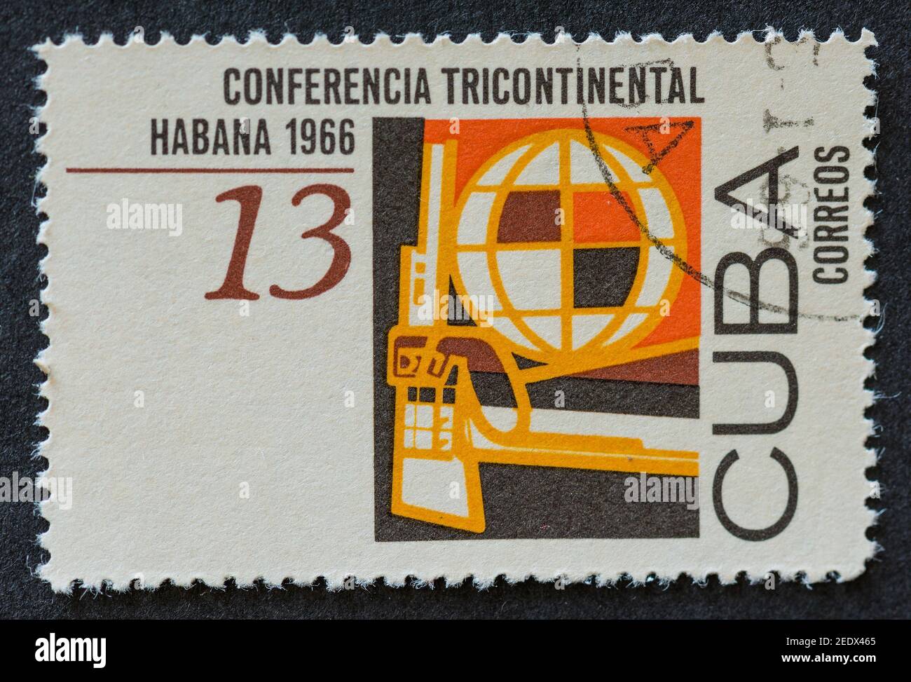 Old vintage Cuban postal stamps Stock Photo - Alamy
