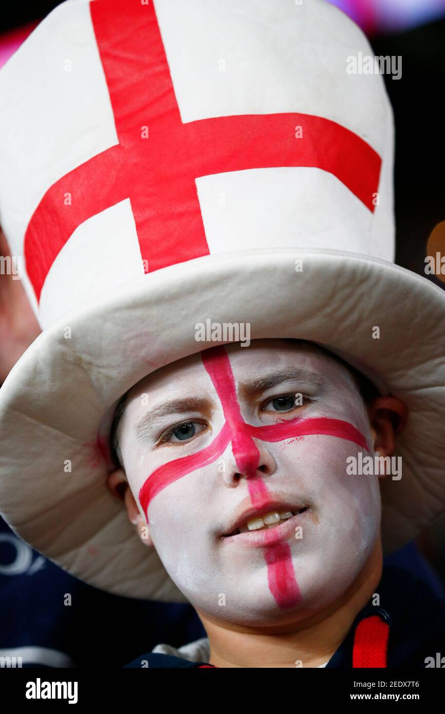Rugby Union - England v Australia - IRB Rugby World Cup 2015 Pool A - Twickenham Stadium, London, England - 3/10/15  England fan before the match  Reuters / Andrew Winning  Livepic Stock Photo
