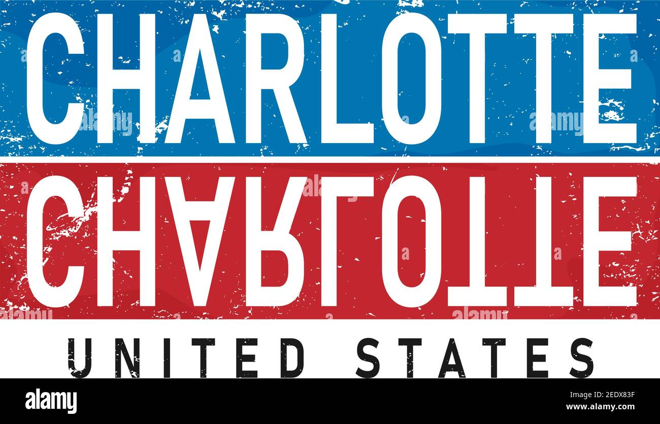 Charlotte City typography lettering design. text for greeting card, t ...