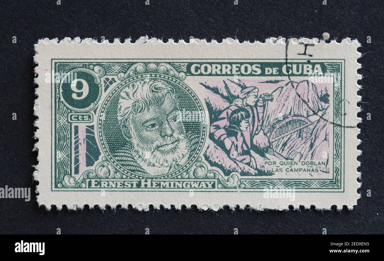Old vintage Cuban postal stamps Stock Photo - Alamy