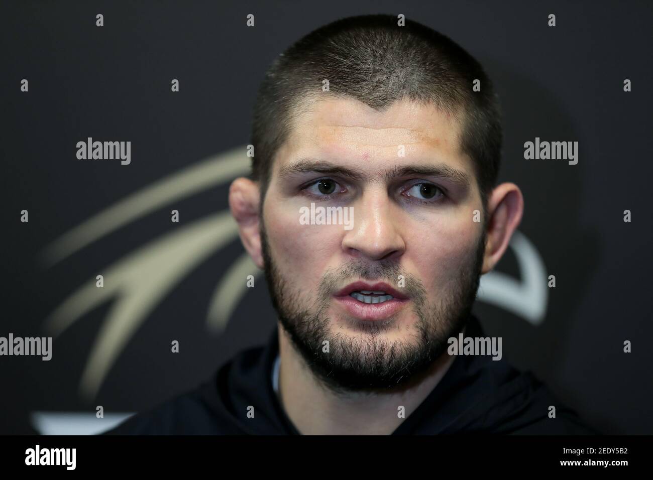 2021, Russia, Moscow, Russian UFC fighter Khabib Nurmagomedov buy EFC