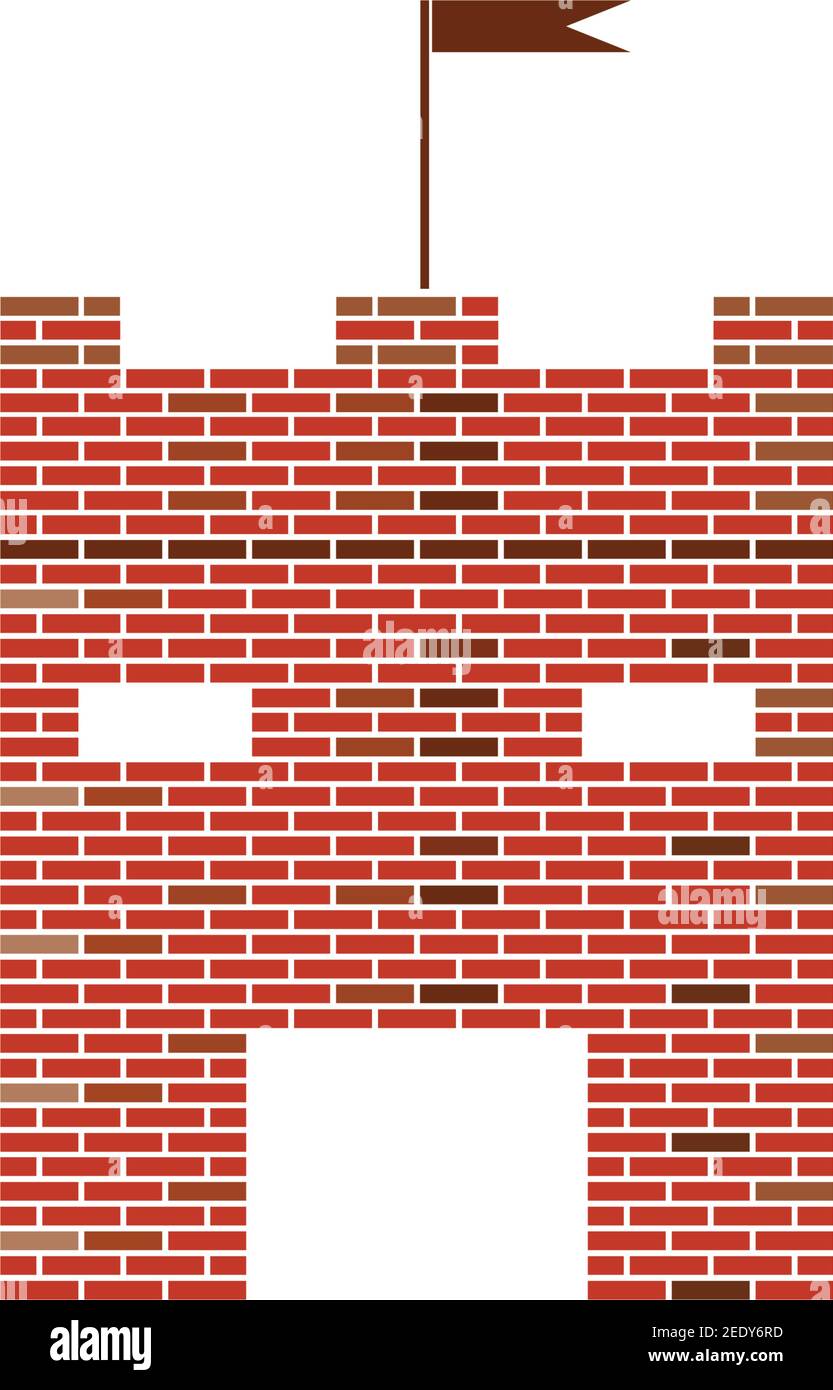 castle logo icon vector illustration design template Stock Vector Image ...
