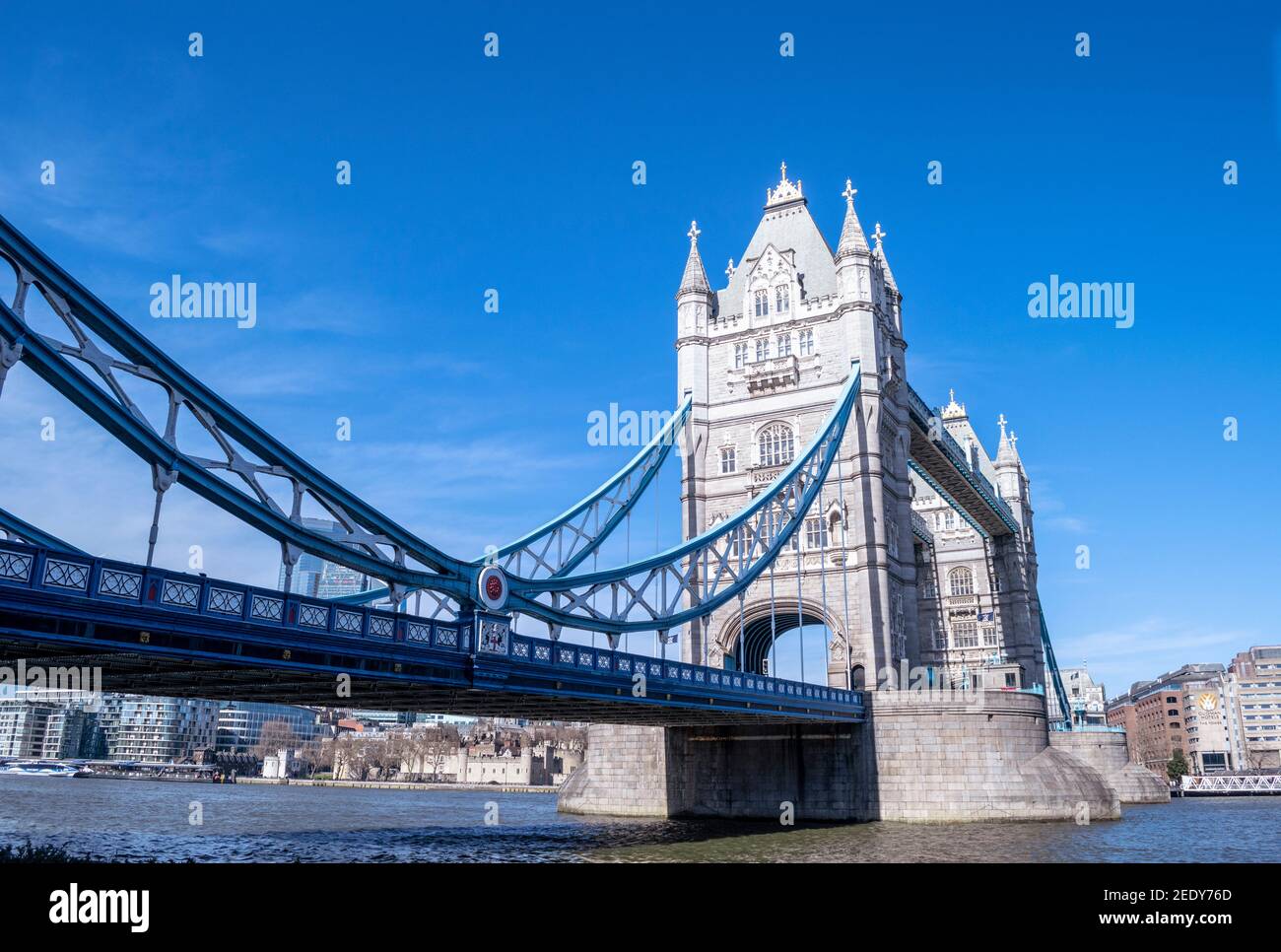 Tower Bridge with blue sky Stock Photo